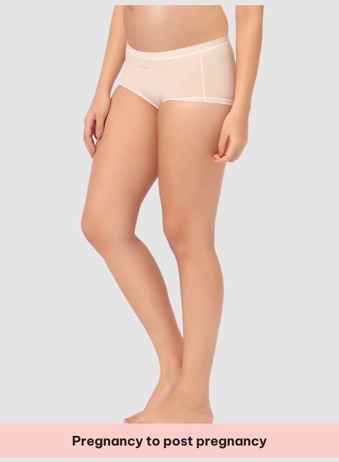 Intimate Queen Corn Bae Maternity Lacy Boy Shorts – Ultra-Soft, No Roll-Ups & Gusset Support, Full Coverage Comfort for Every Trimester (Pack Of 2) - Image 4